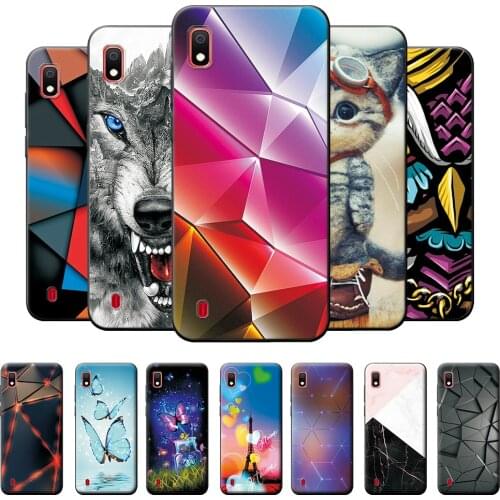 For Samsung Galaxy A10 A 10 TPU Case Colorful Marble Silicone Cover on SM-A105FN Phone Protective Cases For Samsung A10 6.2"