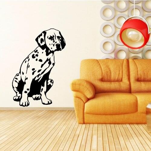 Dalmatian Lovely Vinyl Waterproof Wall Stickers for Dogs Room Home Decor Art Wall Decals Living Room Decoration Poster YY232