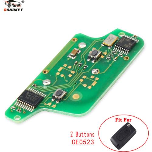 Dandkey ASK Remote Key Electronic Circuit Board For Peugeot 407 407 307 308 Citroen C2 C3 C4 Fob Ce0523 433MHz ID46 Chip
