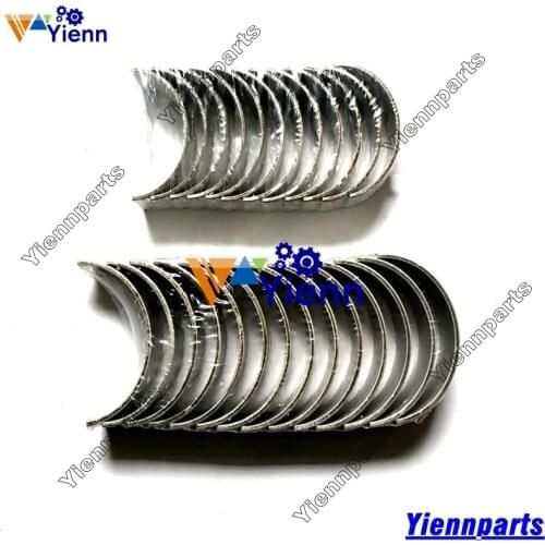 For KOMATSU 6D108 S6D108 SA6D108 Crankshaft Main Connrod Bearing Set 6221-21-8010 6221-31-3040 PC300-5 PC300LV PC350-6 Excavator