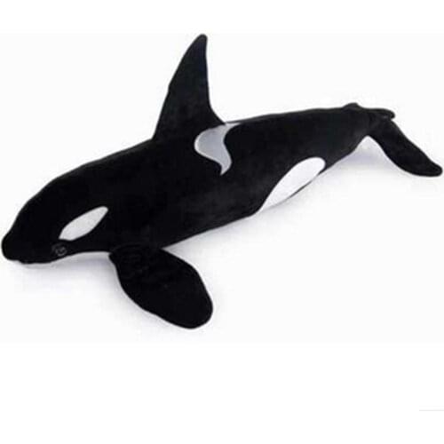 Dorimytrader Simulation Animal Killer Whale Plush Toy Large Soft Stuffed Sea Doll Photography Props for Children Gift
