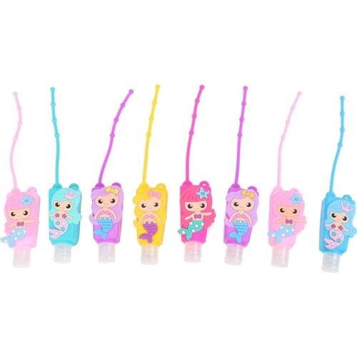 1PC 30ml Cute Silicone Mini Hand Sanitizer Hand Gel Holder Portable Safe Gel Holder Travel Shampoo Soap Dispenser Bottle