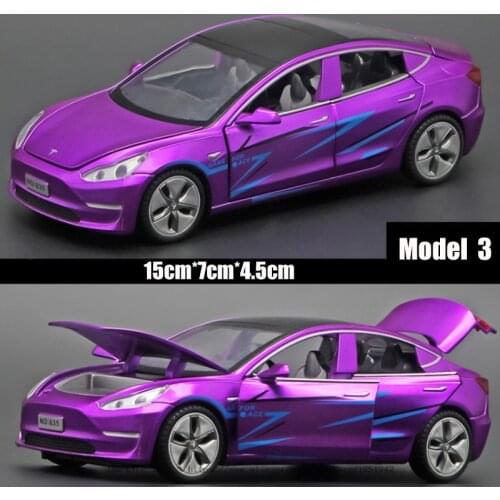 New 1:32 Tesla MODEL 3 Alloy Car Model Diecasts & Toy Vehicles Toy Cars Free Shipping Kid Toys For Children Gifts Boy Toy