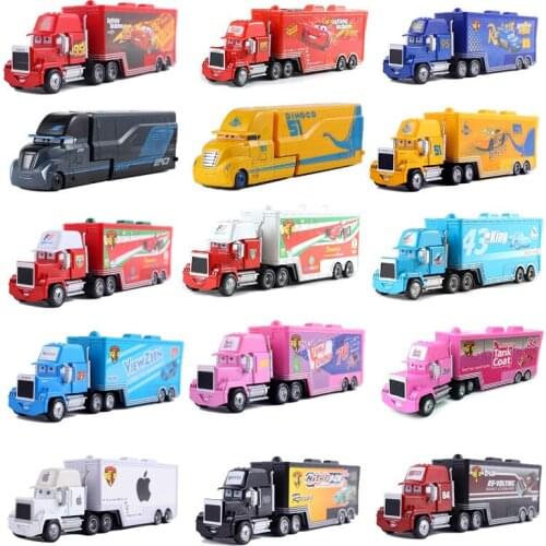 Disney Pixar Racing 2 3 Toy Lightning McQueen Jackson Storm Uncle Mike Truck 1:55 Die-cast Model Toy Disney cars Birthday Gift