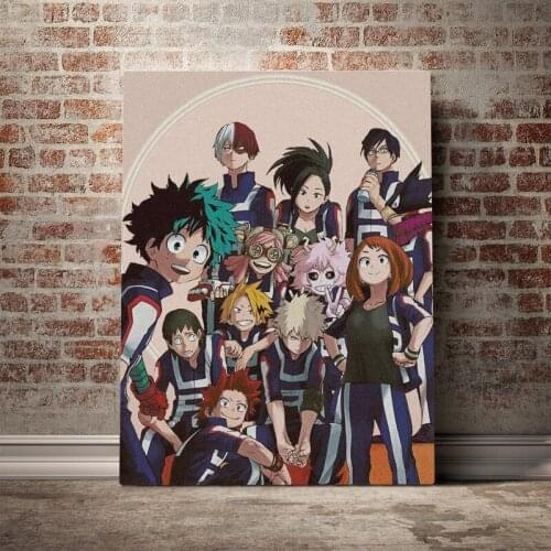 Japan Hot New Boku No Hero Academia BNHA Canvas Poster Painting Wall Art Decor Living Room Bedroom Study Home Decoration Prints