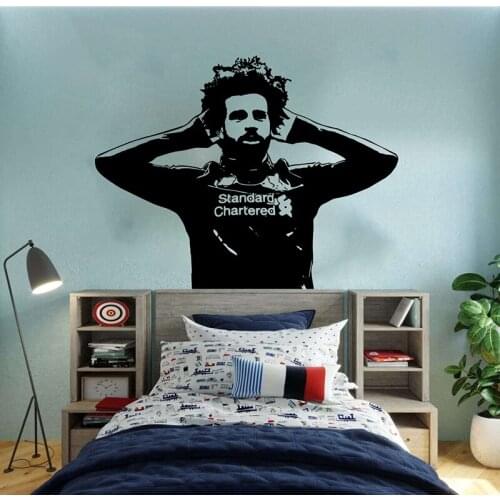 No.11 Egypt Soccer Player Wall Sticker Children Room Kids Room Football Athlete Sport Wall Decal Playroom Bedroom Vinyl Decor