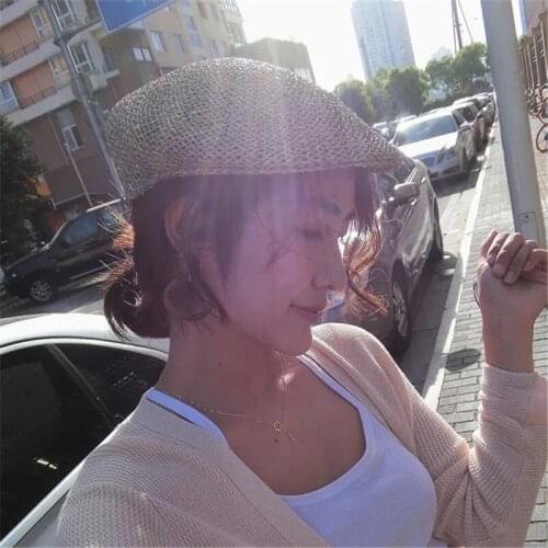 NEW Fashion Visor Hats Custom Made Hardness Seaweed Straw Sun Hat For Women Men High Quality Handmand Mesh Cap Dropshipping