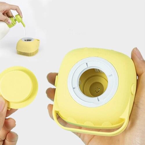 Pet Massage Bath Brush Soft Coarse Teeth Hair Removal Flea Cat Distributed Bathing Brush Washing Dog Brush cleaning supplies