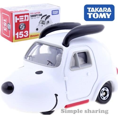 TOMICA Dream 153 Snoopy Peanuts Takara Tomy AUTO Cars Motors Vehicle Diecast Metal Model Collection Gift Kids Toys New
