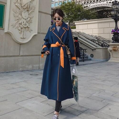 Womens Windbreaker Korean Mid-length British Spring Autumn Womens 2020 New Casual Fashion Temperament Womens Trench Coat W58