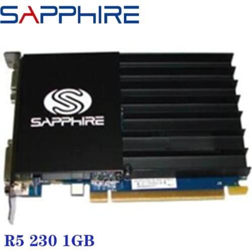 SAPPHIRE R5 230 1GB D3 Graphics Card GPU For AMD Radeon R5 230 GPU Desktop Graphics Video Card Radeon HD 5450 1GB GDDR3 Used