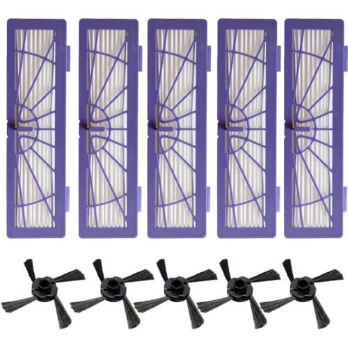 10pcs/lot replacement HEPA Filter Side Brush for Neato BotVac 70e 750 80 85 Vacuum Cleaner Parts