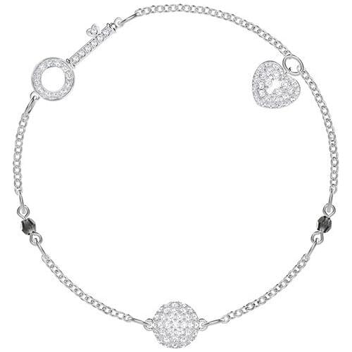 Brand 1:1 Simple Temperament Key Silver Diamond Invisible Magnetic Bracelet Elegant Luxury Ladies Jewelry