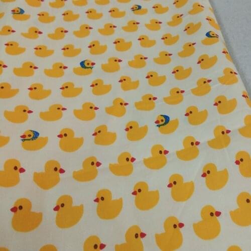 100% Cotton viaPhil Brand Big Yellow Duck Printed Fabric Animal Fabric Patchwork Cloth Dress Home Decor