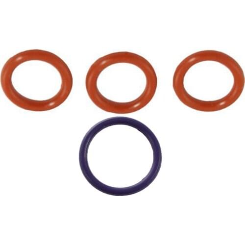 145 Pcs 8 Modes HNBR F12 R134 a O-Ring Oil Seal Ring Purple & 50 Pcs Red Silicone O-Rings Oil Seal Ring 11Mm X 7 Mm X 2 Mm