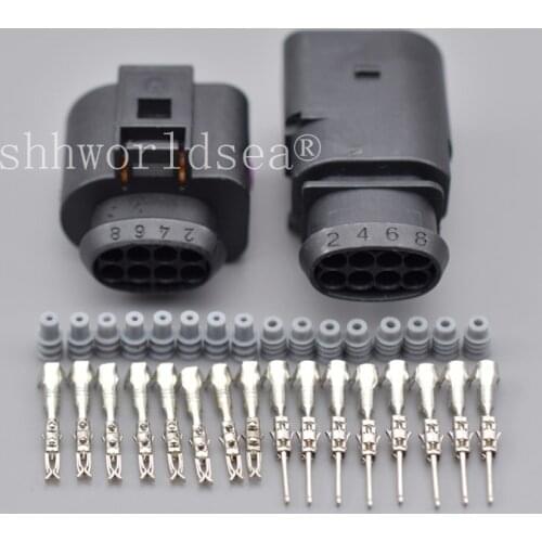Shhworldsea 1J0973714 Connector Auto Electric Plug Harness Wire 8 Pin For VW Golf Jetta Passat For Audi A4 A5 A6 A8 TT Q5 2010