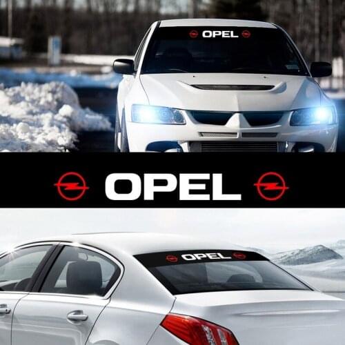 Car Front Rear Windshield Decal Black vinyl Sticker For Opel Astra H J G Insignia Corsa D E Vectra C Vivaro Zafira B Mokka 2021