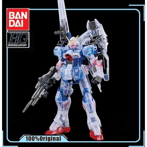 BANDAI HGUC 1:144 Second V Gundam Color Through Plate Assembling Model Action Toy Figures Childrens Gifts