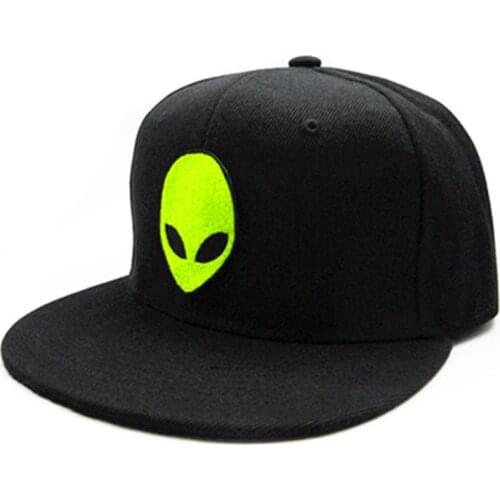 LDSLYJR Alien embroidery cotton Baseball Cap hip-hop cap Adjustable Snapback Hats for men and women 162