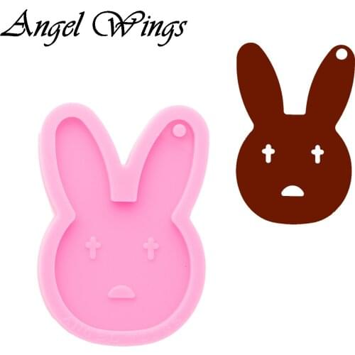 Shiny Resin Rabbit Mould, Silicone Molds , Clay Molds , DIY Resin Epoxy Mold , Not sticky DY0832