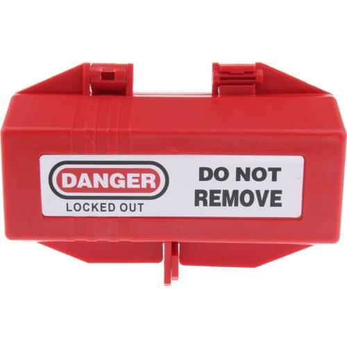 Electrical Appliance Large Plug Lockout Tagout Box Lock Device Safety LOTO Tool, 175 x 125 x 85 mm / 6.9 x 4.9 x 3.3