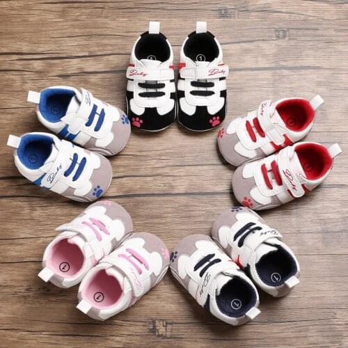 Male and female baby 0-1 years old male and female baby rubber bottom non-slip baby toddler shoes