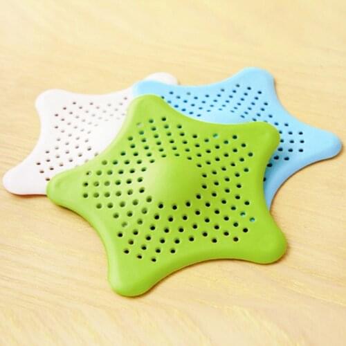 Bathroom Hair Filter Star Bathroom Drain Hair Catcher Bath Stopper Plug Sink Strainer Filter Shower For Home Accessories