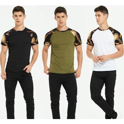 Summer Fashion Mens Slim Comfort O Neck Short Sleeve Muscle Tee T-shirt Casual Fit Tops Harajuku Tees Streetwear Breathable Top