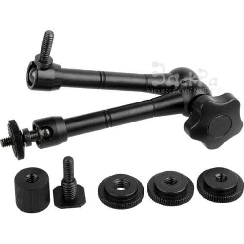 20PCS 11Inch Metal Magic Arm Flexible Fits for DSLR Rig Camera Camcoder LCD Monitor Flash Light Mount