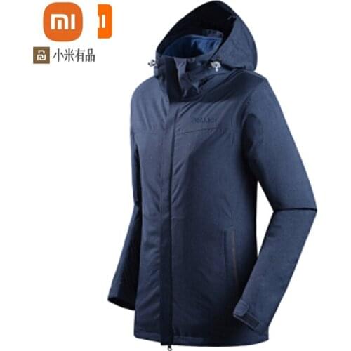 Youpin mijia jackets for men and women fall and winter three-in-one detachable two-piece outdoor breathable padded jacket