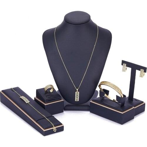 Moroccan Caftan wedding gold jewelry set green stone fashion jewelry set copper high quality jewelry set