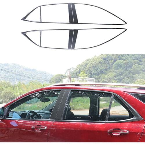 Carbon Fiber Window Molding Strips Cover Trim 18PCS For Chevrolet Equinox 2018-2021 Car modification Auto parts