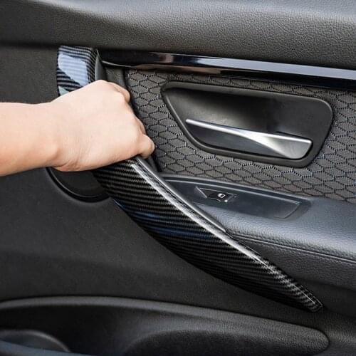 Car Interior Door Pull Handle Outer Cover Trim Replacement For BMW 3 4 Series F30 F31 F32 F33 F34 F35 F36 12-18 Car Asseccories