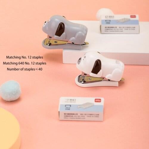 Cartoon Manual Desktop Stapler, 2-12 Sheet Capacity, Standard Paper Stapler Binding One Touch Stapler Office Supplies