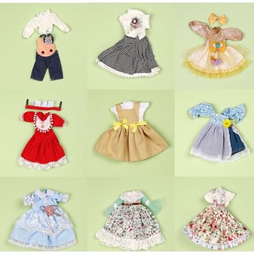 New Doll Dress Clothes For 30cm 1/6 BJD Dolls 10-12Inch Msd Doll Suit DIY Dress up Fashion Suit Dress Clothes Doll Accessories