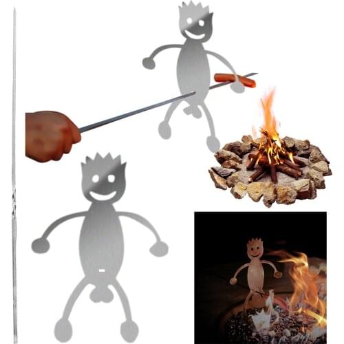 New Boy Man Girl Woman Hot Dog And Marshmallow Holder Baking Stove Cam-pfire Skewers Tool Barbecue Stand Grill Fork BBQ Tools