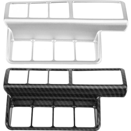 Car Headlight Adjustment Switch Panel Decoration Cover Trim for Mitsubishi Eclipse Cross 2017-2018 Silver/Carbon Fiber