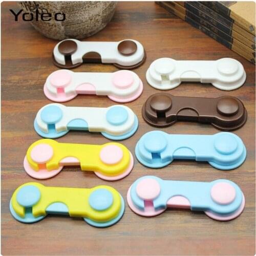 Plastic Cabinet Lock Child Safety Baby Protection Lock From Children Safe Locks for Refrigerators Baby Security Drawer Latches