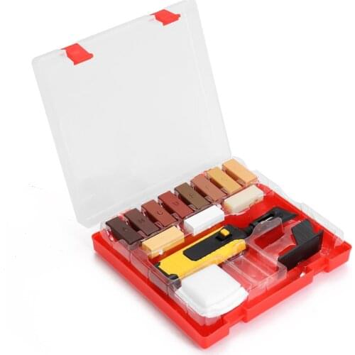 Professional Laminate Repairing Hand Tool Kit Wax System Floor Worktop Casing Chips Scratches Mending Woodworking Tool Set
