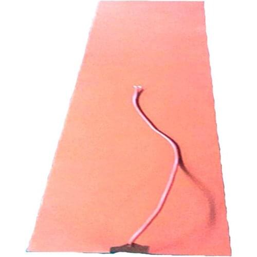 400*2000*1.5mm 220v 1800w silicone band heater for ski press 1000mm lead wire come out from middle of 400mm side