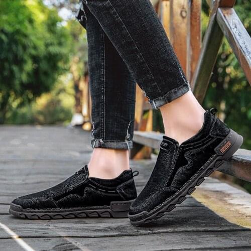 Spring Mens Casual Shoes Mesh Man Casual Shoes Fashion Lightweight Men Sneakers Hot Sale Mens Leather Casual Shoes38-44
