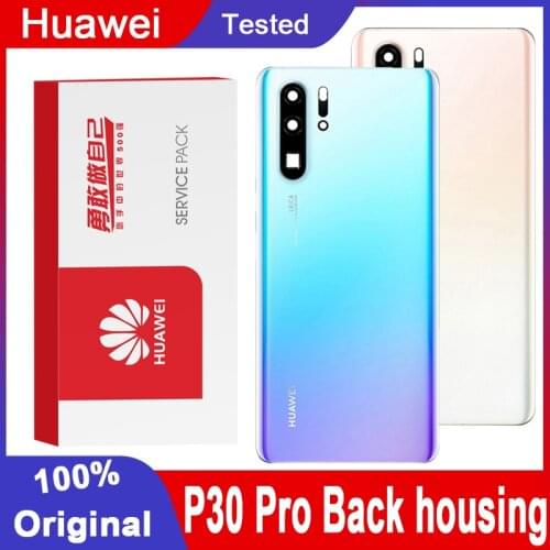 Original Back Housing Replacement for Huawei P30 Pro Back Cover Battery Glass with Camera Lens For P30 Pro Rear Cover With Logo