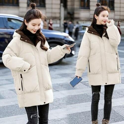 Winter Women Plus Size Cotton-padded Coats Lady Thick Warm Hooded Parka Female Casual Loose High Quality Outerwear X651