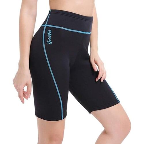 Womens Neoprene Shorts 2 mm Diving Shorts Keep Warm Suitable for Aerobic Surfing Swimming Cold Water Sports Sauna Sweat
