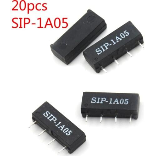 20PCS 5V Relay SIP-1A05 Reed Switch Relay For PAN CHANG Relay 4PIN