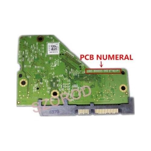 2060-800055-002 REV A/P1Hard Drive PCB Circuit Board Logic Board for WD 3.5 SATA hard disk Repair Data Recovery
