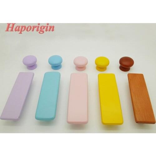 2x Wooden Kitchen Cabinet Drawer Handles Mushroom Cupboard Knobs Closet Cabinet Kids Furniture Wardrobe Shoes Box Wood Pulls