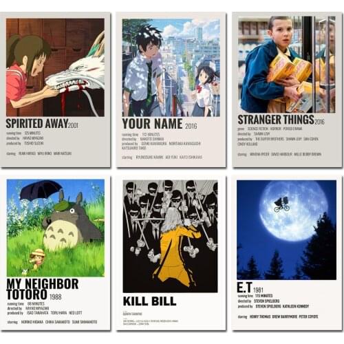 54 types of Classic Movie Posters Film Details Dirty Dancing Outer Banks Kill Bill White Poster Art Painting Room Bar Cafe Decor