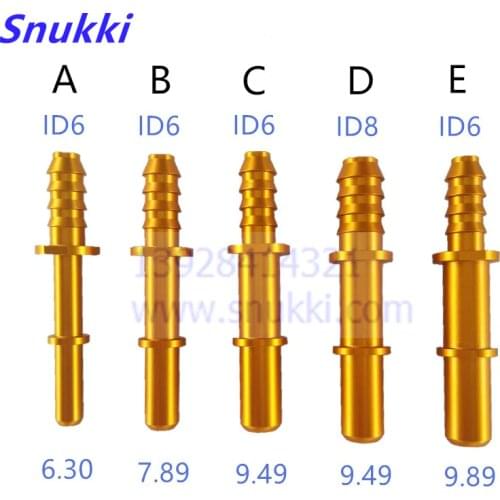 6.30 7.89 9.49 9.89 ID6 ID8 auto Fuel line quick connector universal general comon longer metal male connector 2pcs a lot