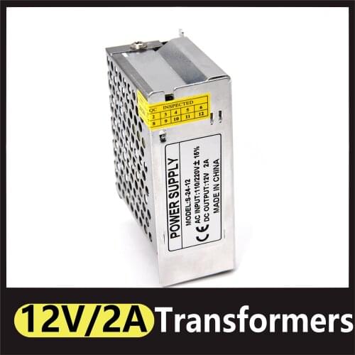 Switching Power Suply AC 110V 220V To DC12V Source Adapter 2A Lighting Transformer LED Driver For Led Strip CCTV